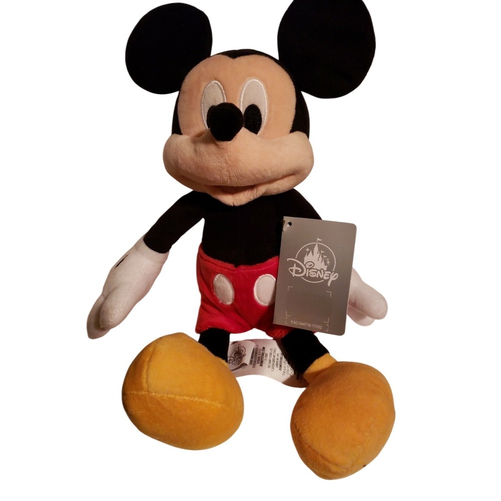 Disney Parks Japan Mickey Mouse Classic Pose Plush Doll 13" NWT FAC-044718-17352